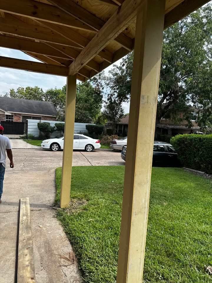 Gable-roof carport — 2